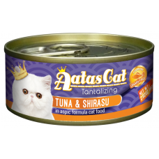 Aatas Cat Tantalizing Tuna & Shirasu 80g Carton (24 Cans), AAT3034 Carton (24 Cans), cat Wet Food, Aatas, cat Food, catsmart, Food, Wet Food